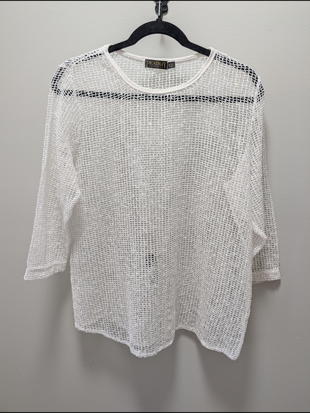 Picadilly Mesh Top With Sequins